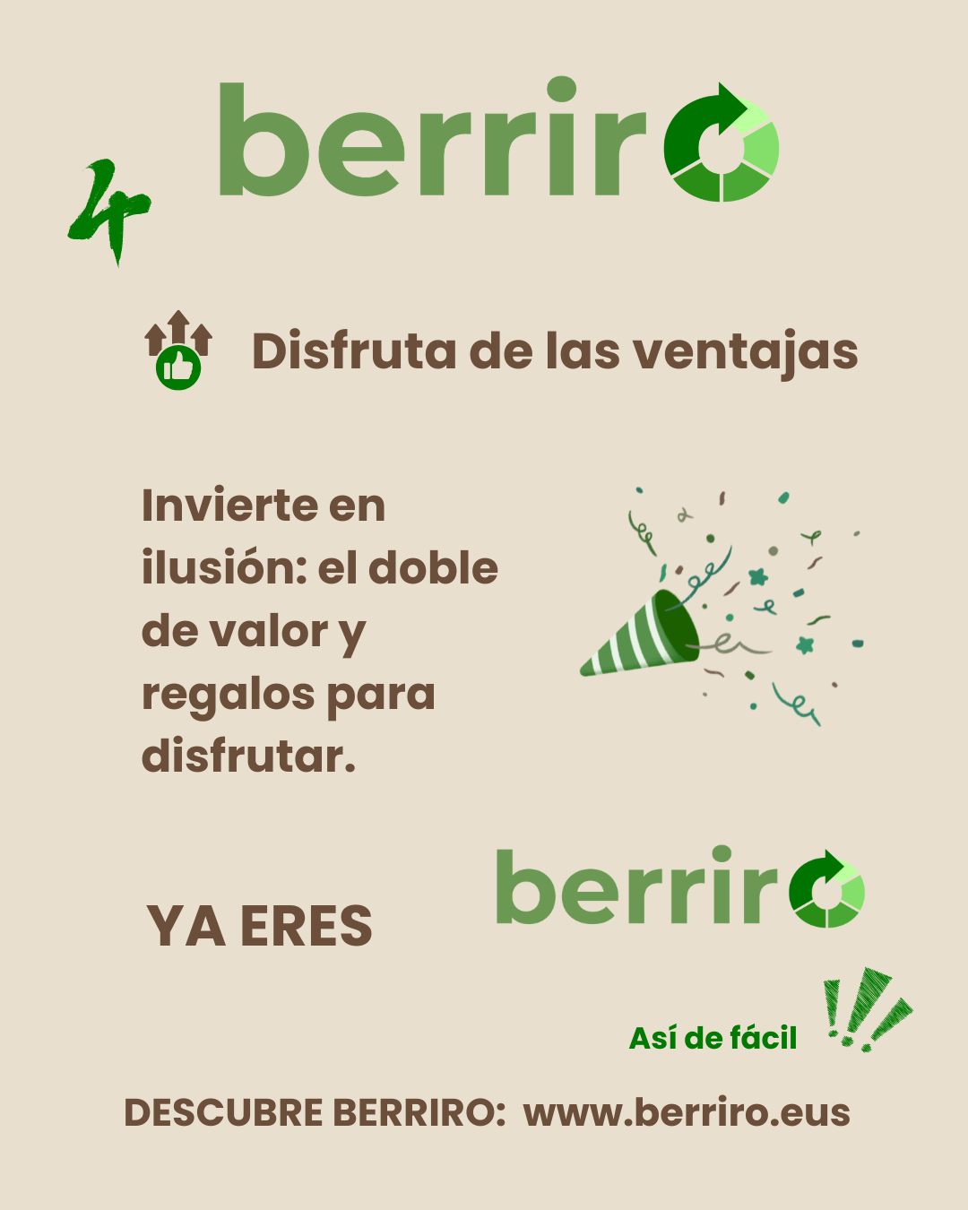 BERRIRO VENTAJAS BIZKAIDENDAK
